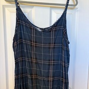 Torrid Navy Plaid Cami Top
